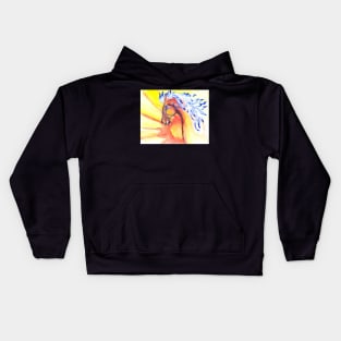 horse of wind and sun Kids Hoodie